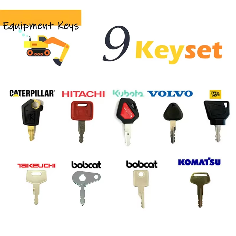 Heavy Equipment Keys Master Set - JCB 케이스 Komatsu CAT Hitachi Lucas용