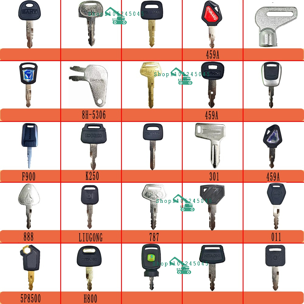 Heavy Equipment Keys Master Set - 25개 굴삭기 마스터 키 세트 8H5306
