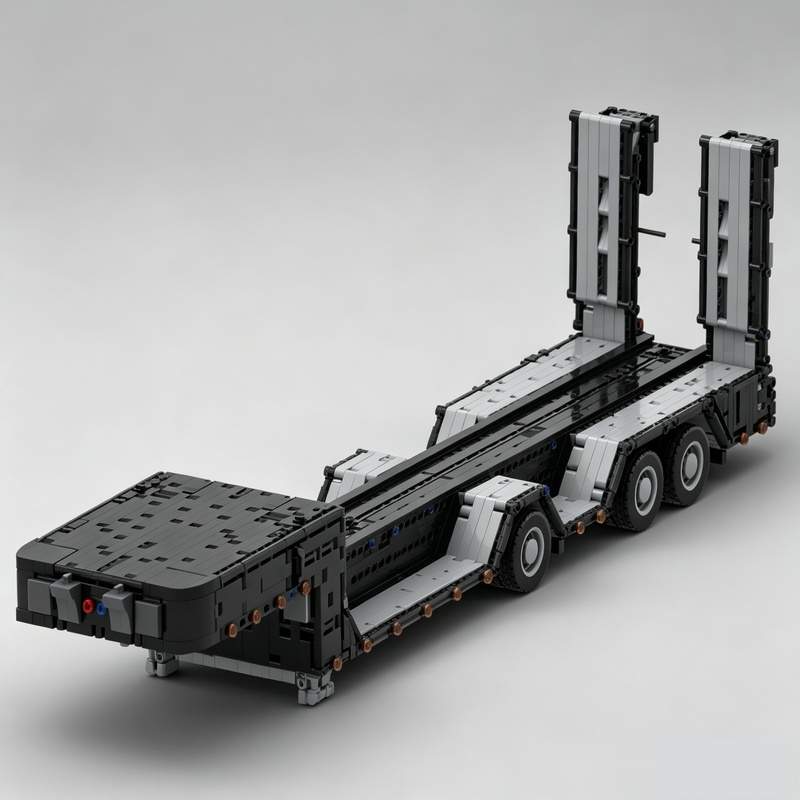 Heavy Equipment Education - 3931파츠 로우보이 트레일러 중장비 운송 모델