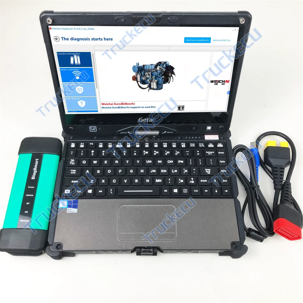Heavy Equipment Inspection - Getac V110+ 위차이 중장비 진단 도구