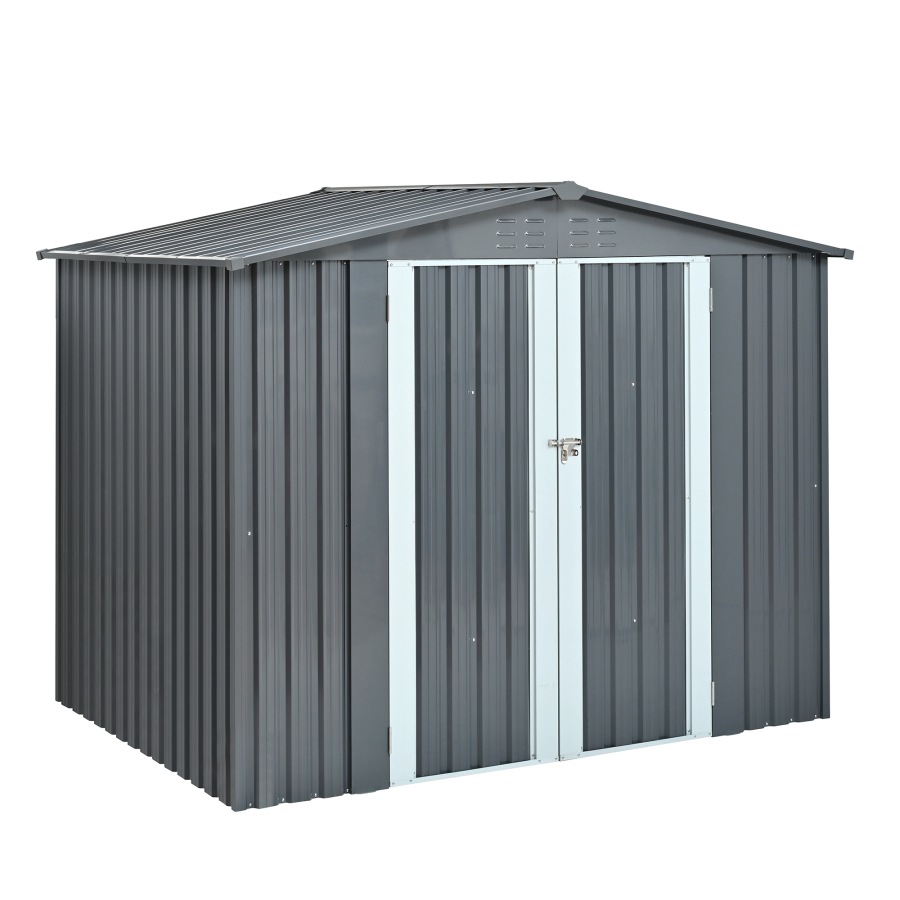 Heavy Equipment Storage Yard - 금속 재질의 이중문 창고, 고강도 아연