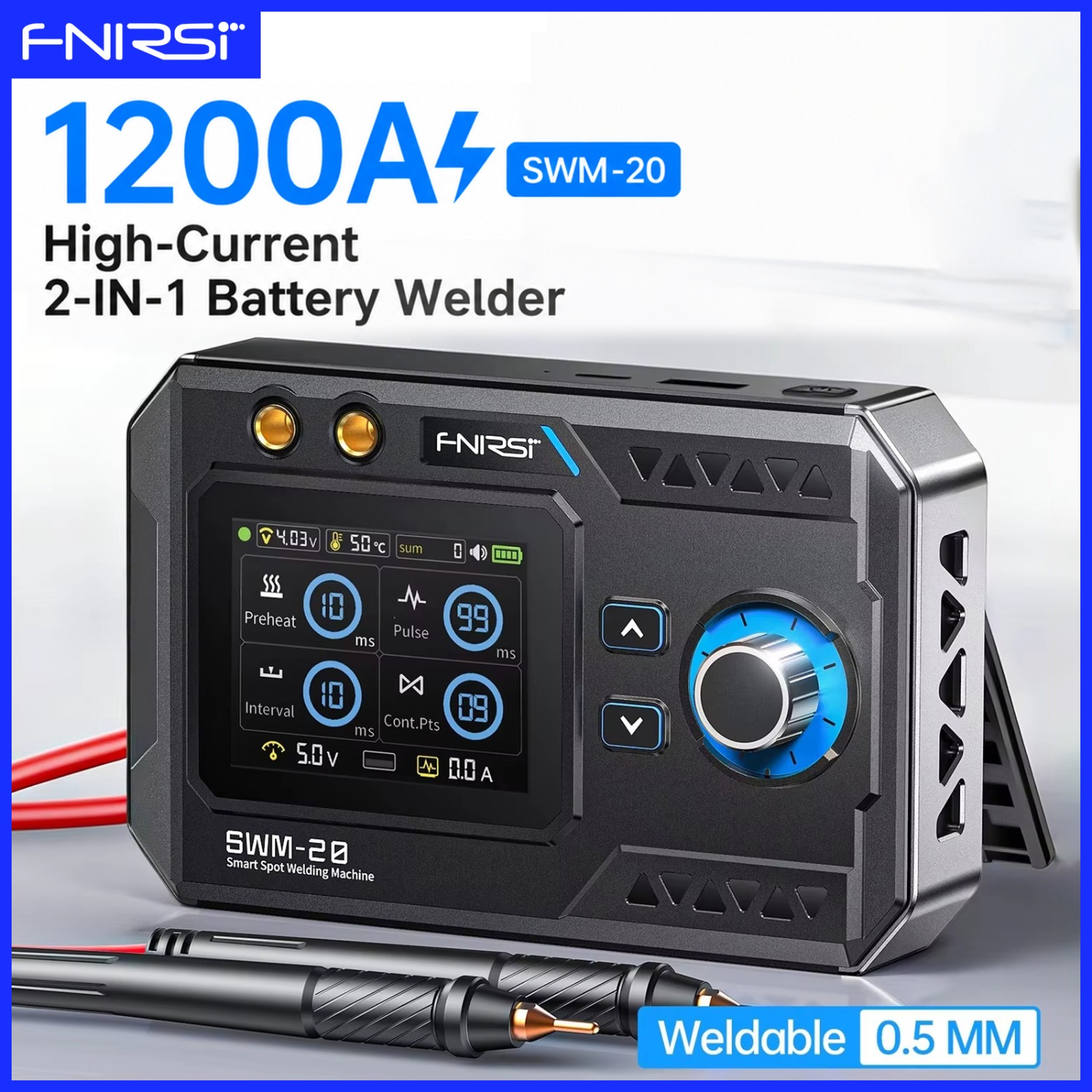 Portable Welding Generator - FNIRSI SWM-20 더블 펄스 배터리 용접기