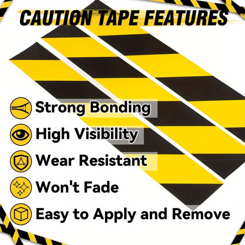 YITAPE 검정색 노란색 위험 경고 테이프 헤비 듀티 - Heavy Equipment Hazards 리뷰 및 가격