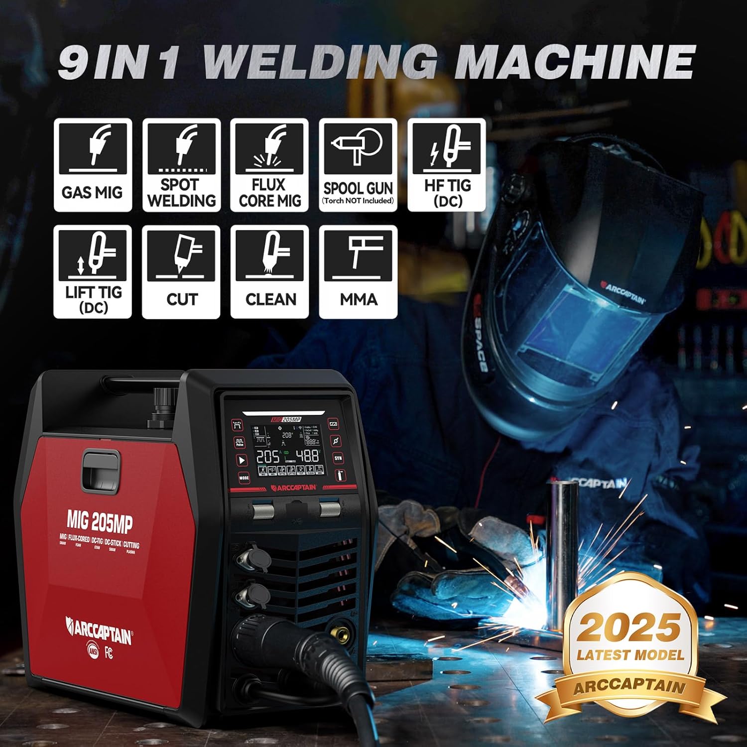 ARCCAPTAIN MIG205MP 다기능 용접기 IC - Portable Welding Generator 리뷰 및 가격