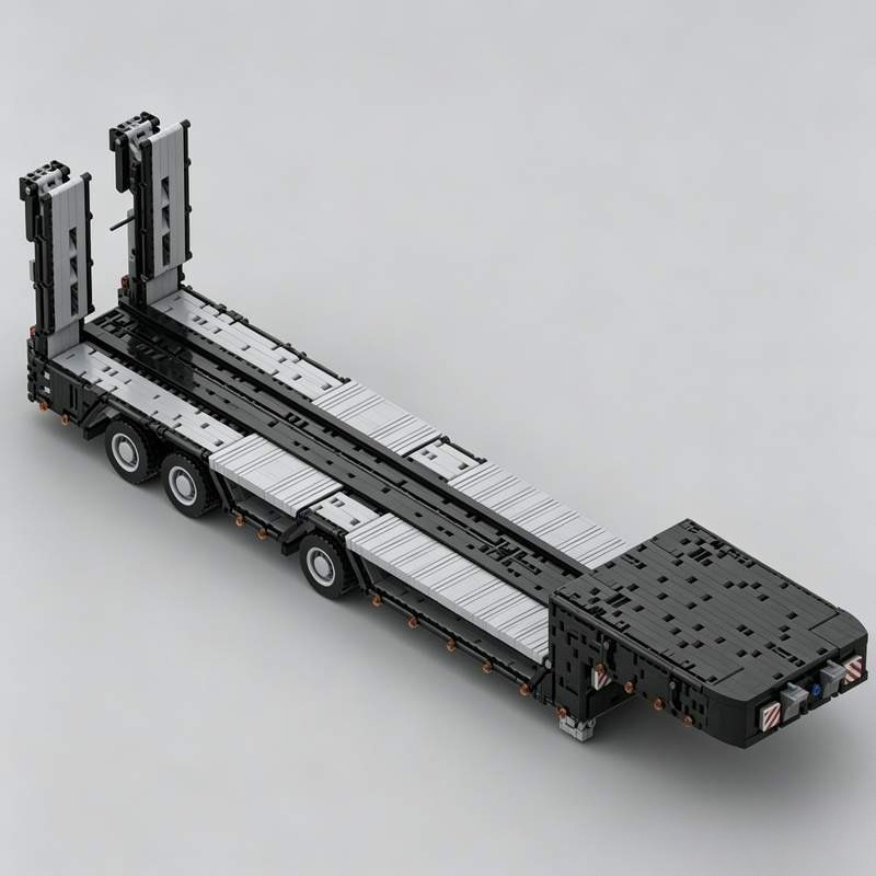 3931파츠 로우보이 트레일러 중장비 운송 모델 MOC - Heavy Equipment Education 리뷰 및 가격