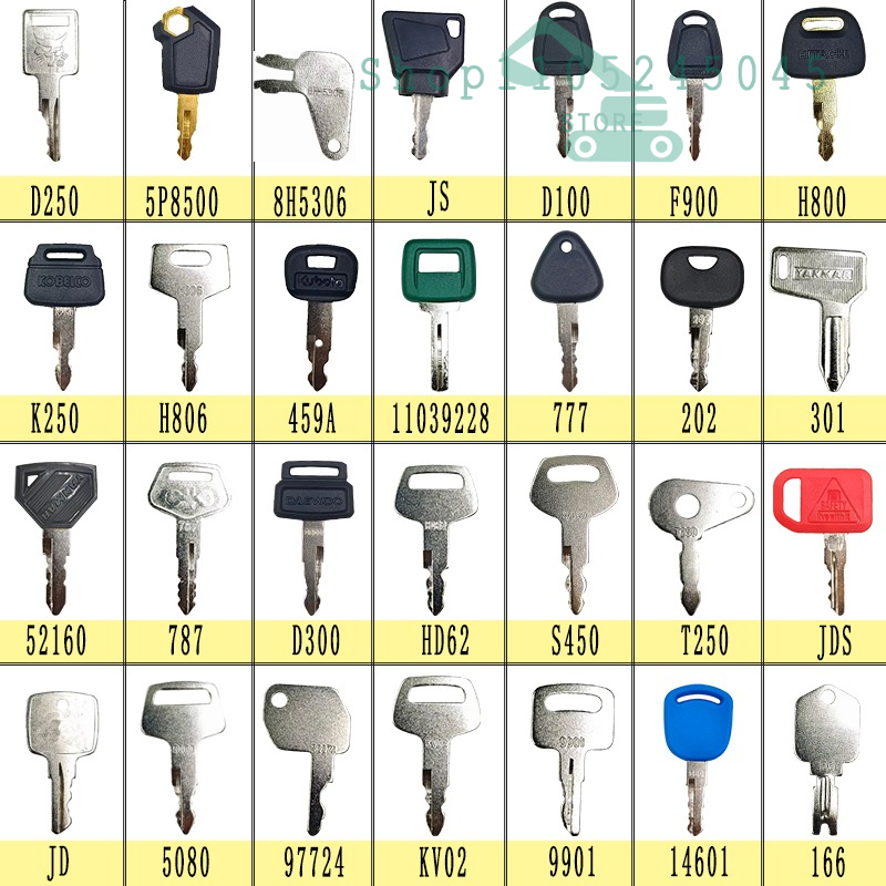 28/21/12개 마스터 점화키 세트 굴삭기 및 중장비 - Heavy Equipment Keys Master Set 리뷰 및 가격