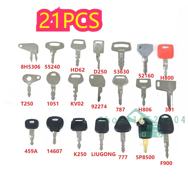 28/21/12개 마스터 점화키 세트 굴삭기 및 중장비 - Heavy Equipment Keys Master Set 리뷰 및 가격