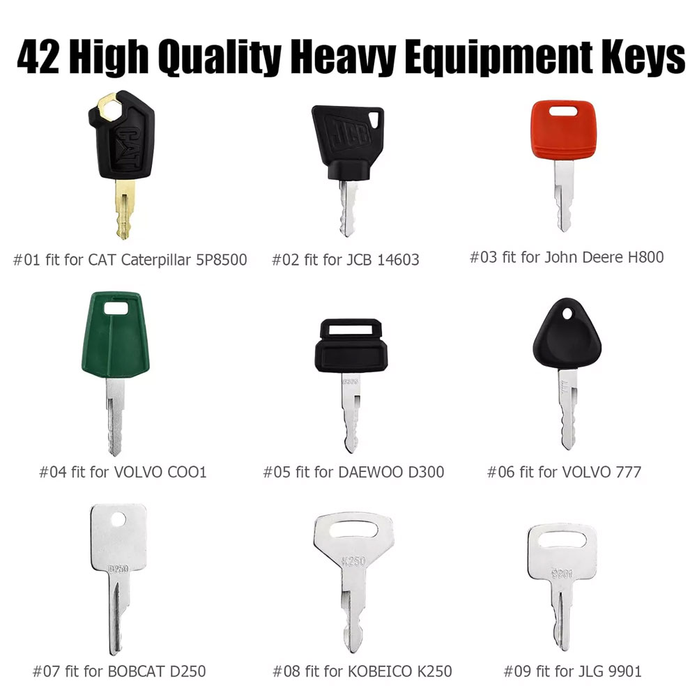 42 키 Caterpillar Jcb Yanmar Ko - Heavy Equipment Keys Master Set 리뷰 및 가격