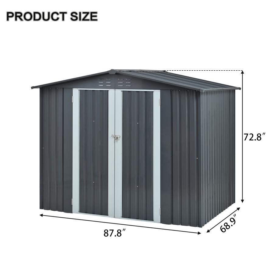 금속 재질의 이중문 창고, 고강도 아연 도금 강철 야외 - Heavy Equipment Storage Yard 리뷰 및 가격