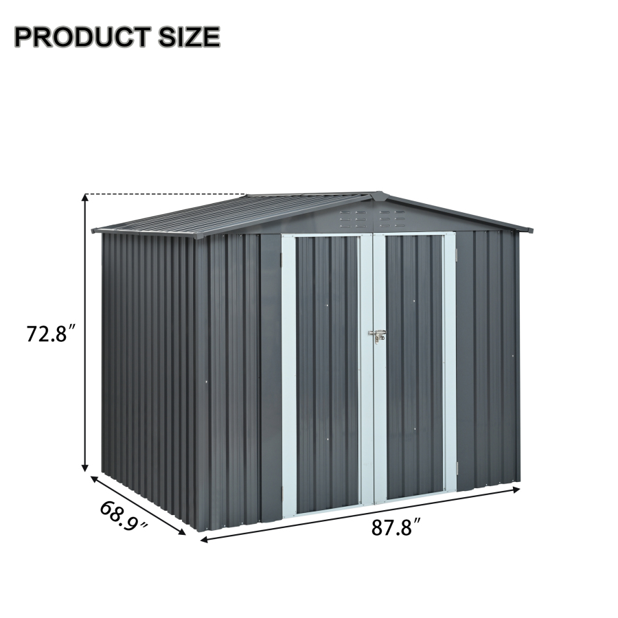 금속 재질의 이중문 창고, 고강도 아연 도금 강철 야외 - Heavy Equipment Storage Yard 리뷰 및 가격