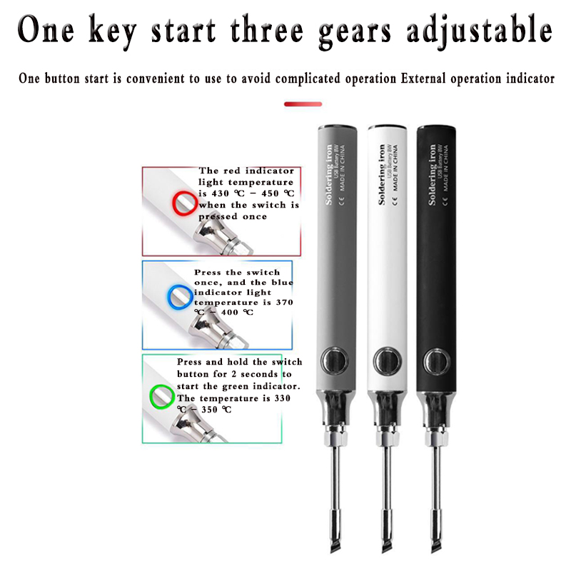 5V 마이크로 납땜 인두 USB 배터리 무선 납땜 인두 - Portable Welding Generator 리뷰 및 가격