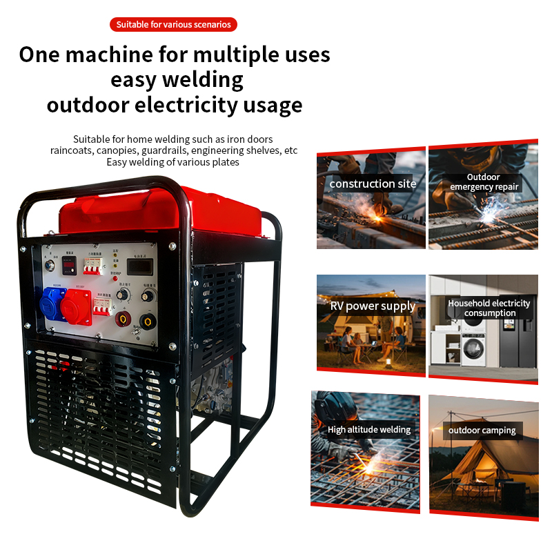 산업용 예비 디젤 발전기 세트 (용접 기능 포함, 공냉 - Portable Welding Generator 리뷰 및 가격