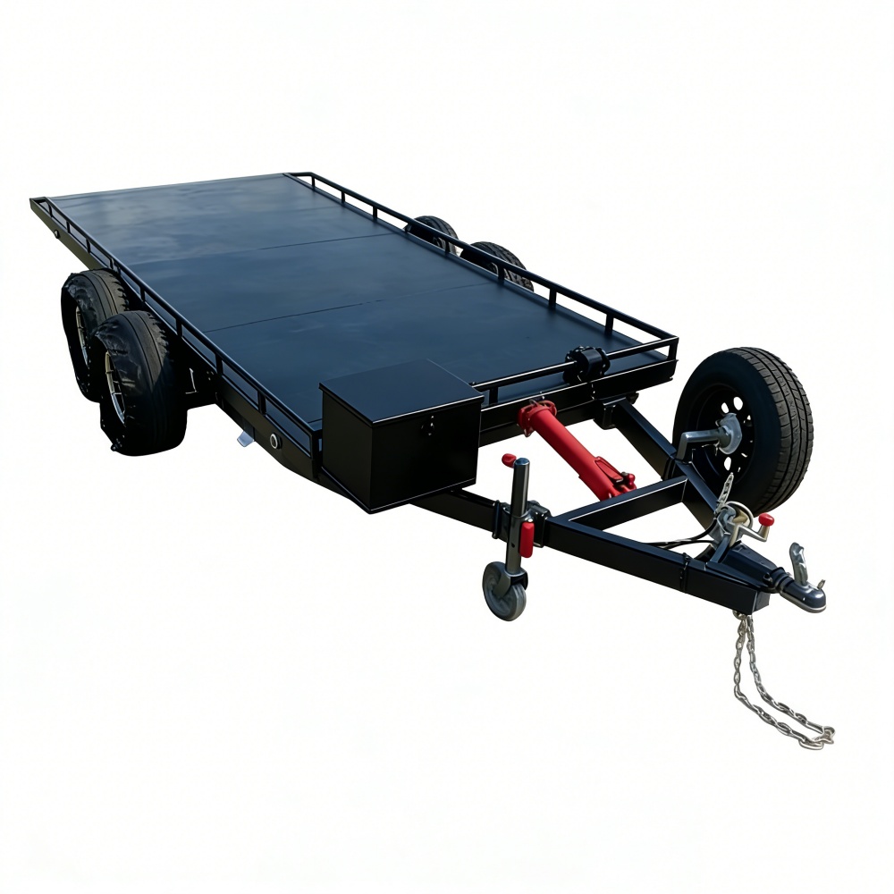 헤비듀티 이중축 스틸 카 홀러 트레일러 (전자 브레이크 - Heavy Equipment Haulers 리뷰 및 가격