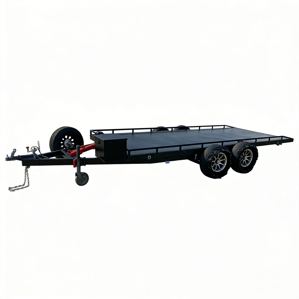헤비듀티 이중축 스틸 카 홀러 트레일러 (전자 브레이크 - Heavy Equipment Haulers 리뷰 및 가격