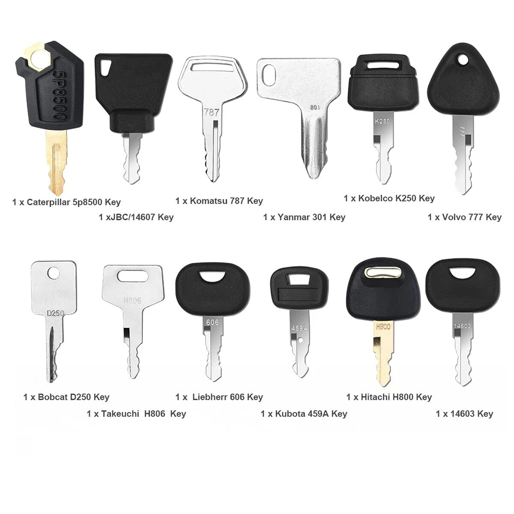 12Pcs 중장비 건설 점화 키 세트 농업용 기계 키  - Heavy Equipment Keys Master Set 리뷰 및 가격
