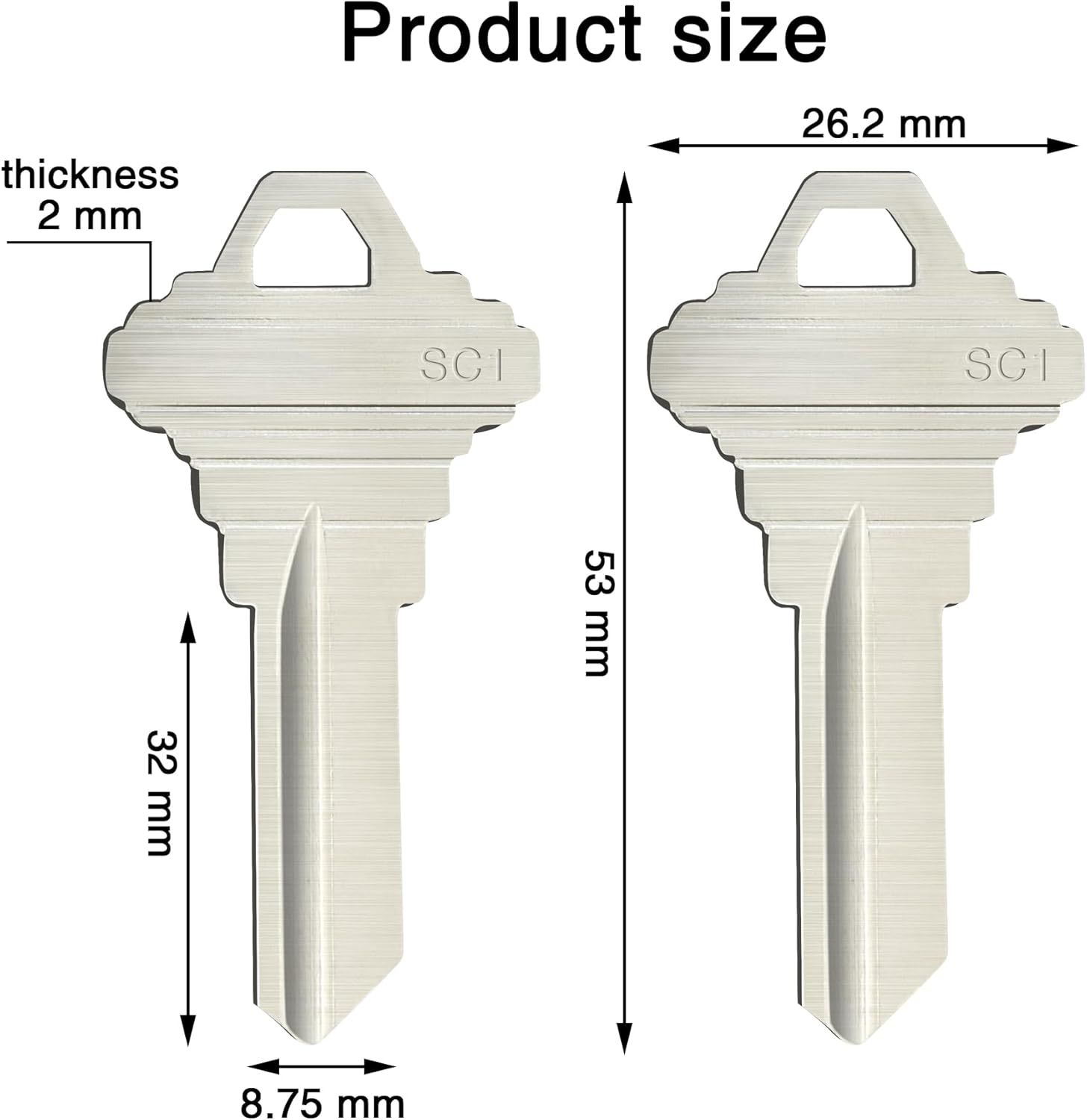 SC1 빈 키 블랭크 합금 소재, 주택 현관문 잠금용  - Heavy Equipment Keys Master Set 리뷰 및 가격